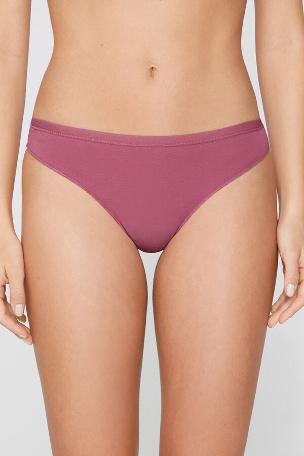 Plain Colour Cotton Brazilian Briefs  