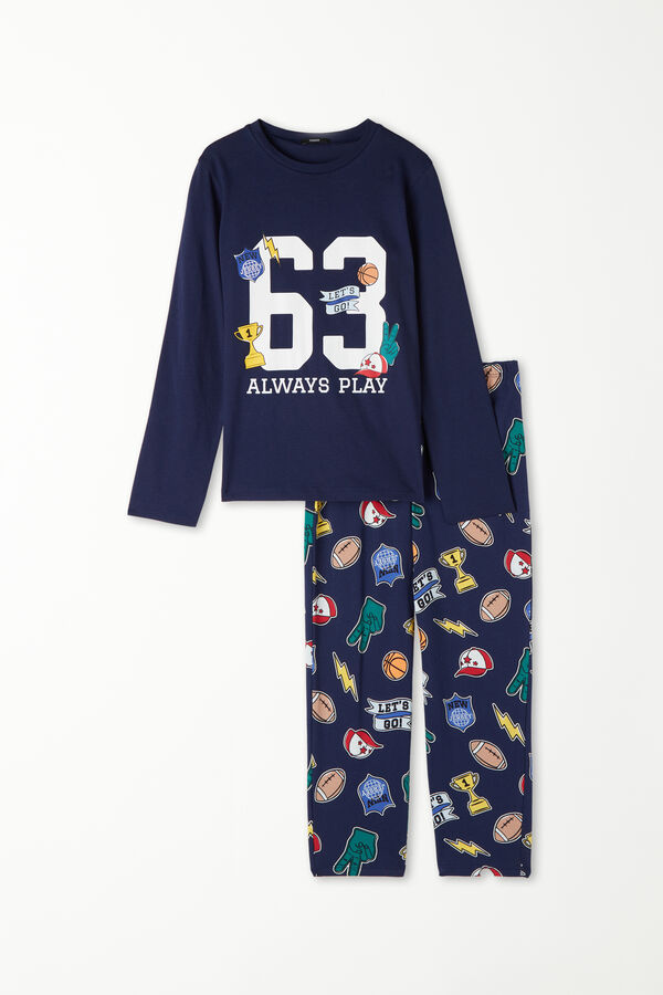 Pijama Comprido Algodão Estampado 63  