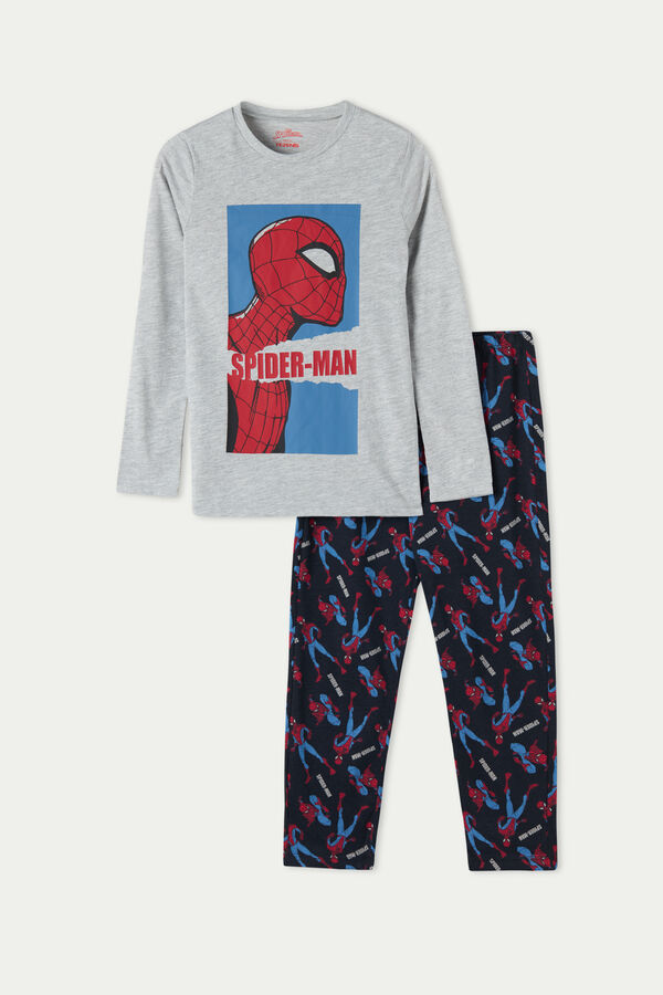 Langer Jungenpyjama mit Spider-Man-Print  