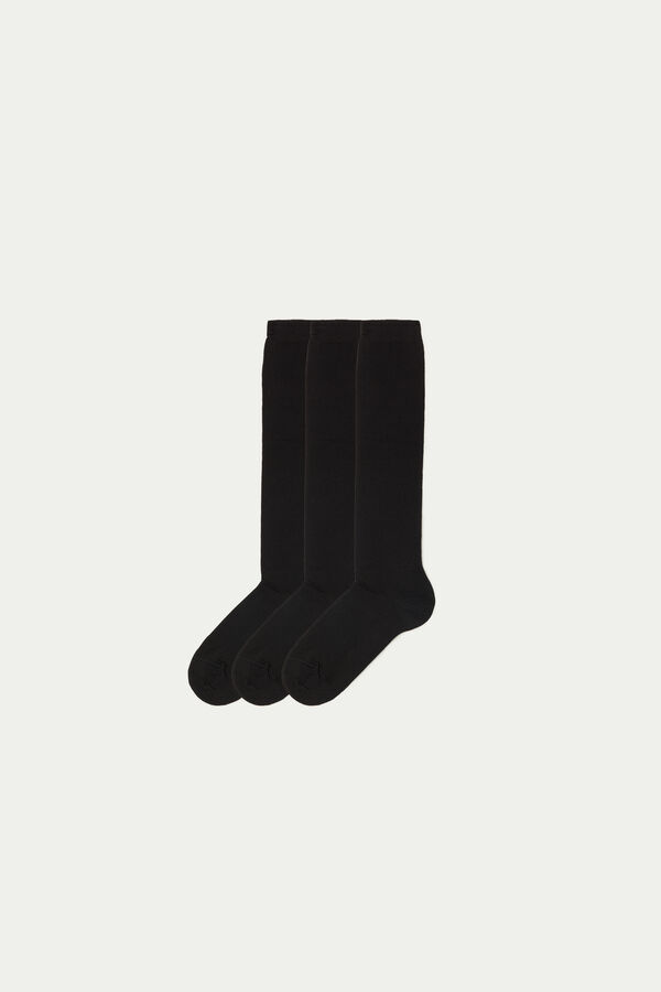 3 Pairs of Long Cotton Socks  