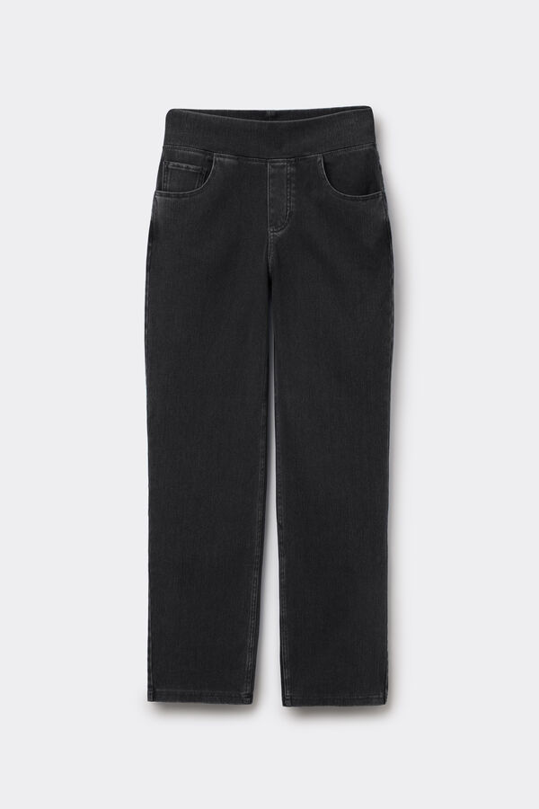 Pantaloni Dritti Denim Extra Stretch  