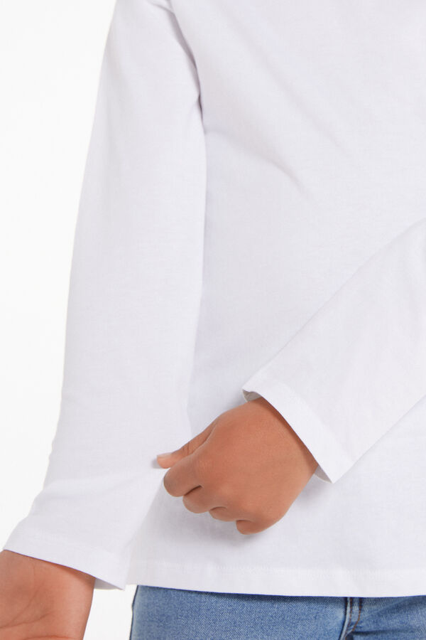 Unisex Kids’ Basic Long-Sleeved Cotton Top  