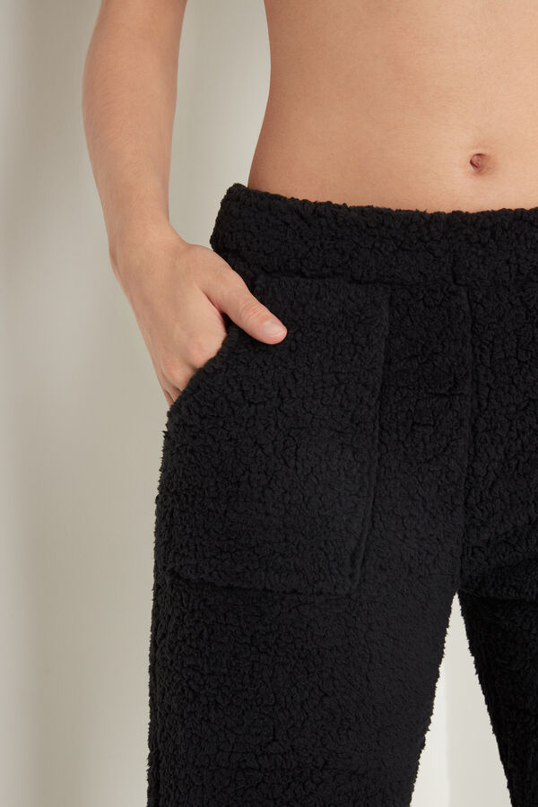 Long Fleece Trousers with Large Pockets  