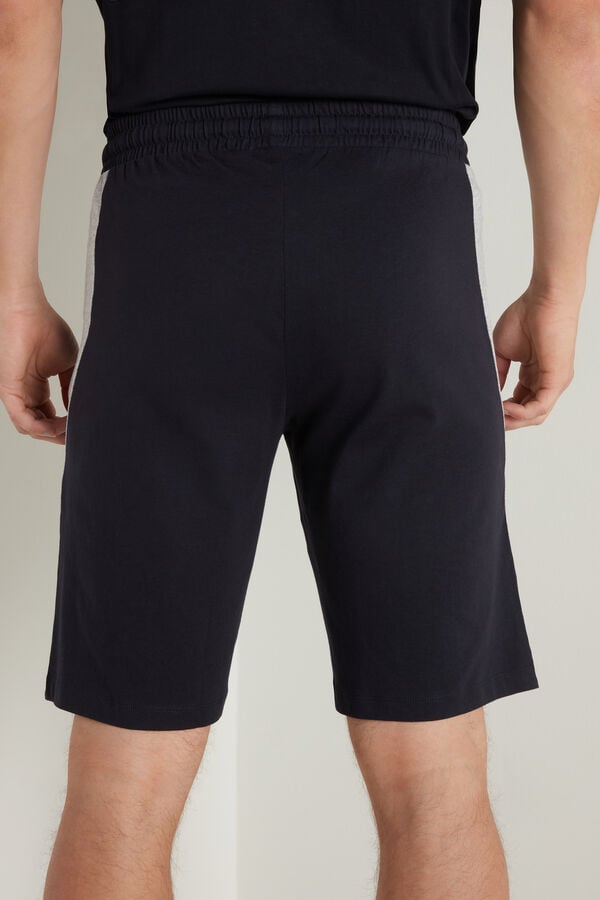 Cotton Shorts with Side Insert  