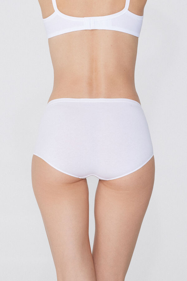 Culotte Taille Haute en Coton et Dentelle Recyclée  