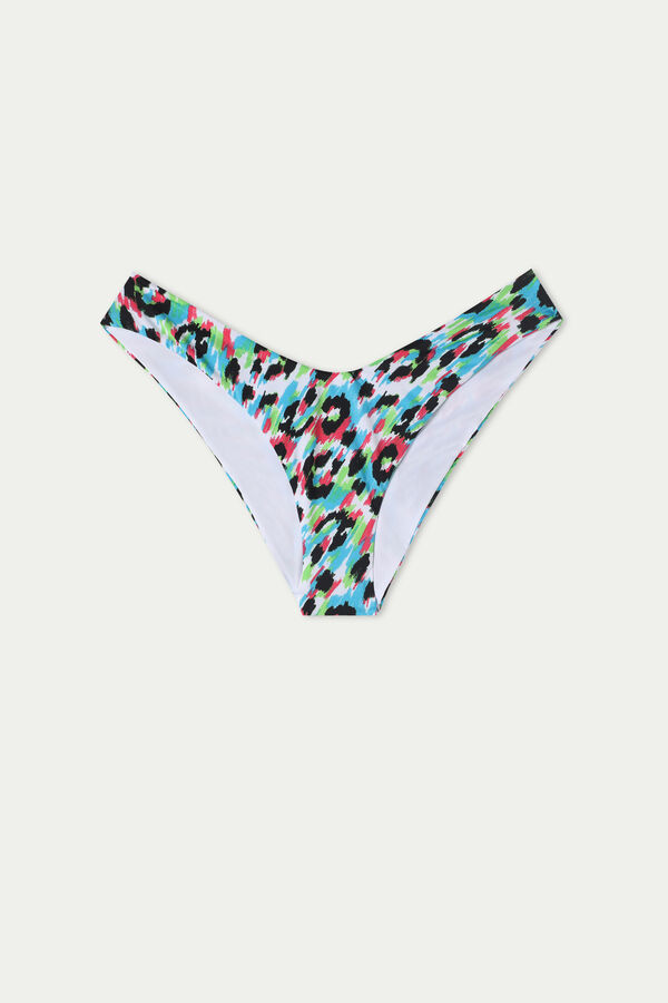 Slip Bikini Decupat în V Pastel Macu Colors  