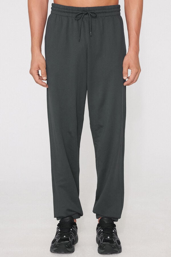Pantalon Long en Molleton avec Poches  
