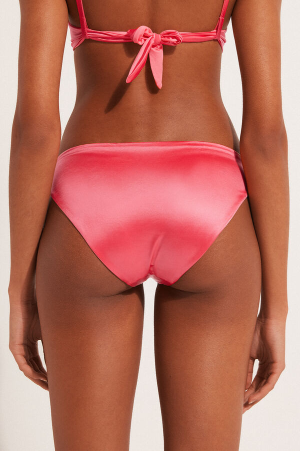 Shiny Summer Pink Classic Bikini Bottoms  