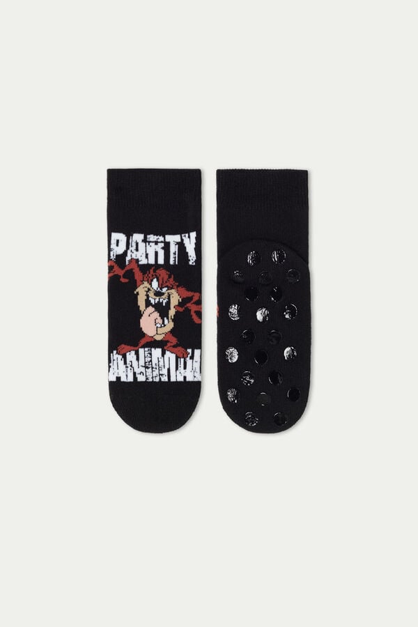 Non-Slip Socks with Taz Print  