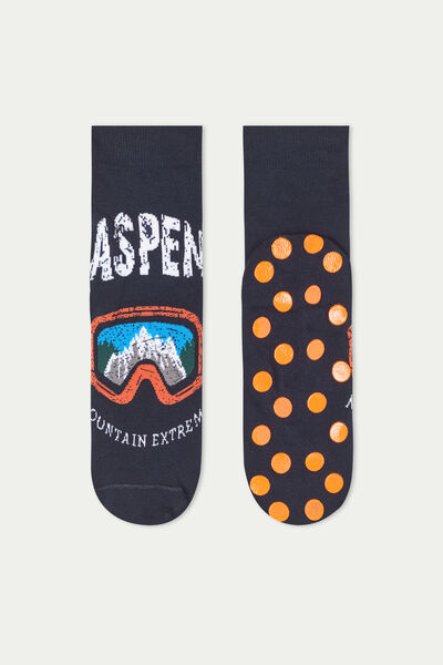 Non-Slip Socks with Beer Print