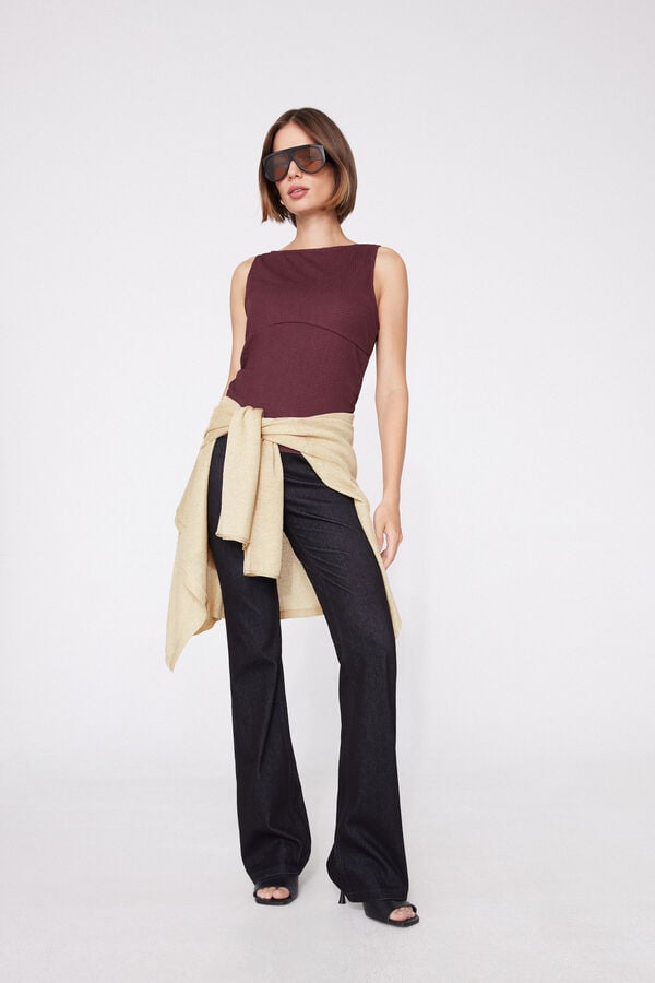Schlaghose aus Extra-Stretch-Denim  