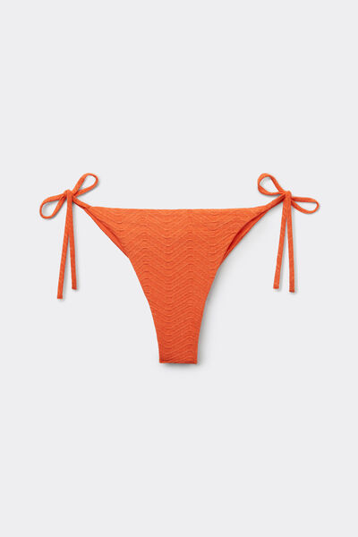Brazilian-Bikinislip zum Binden Sparkling Touch Orange