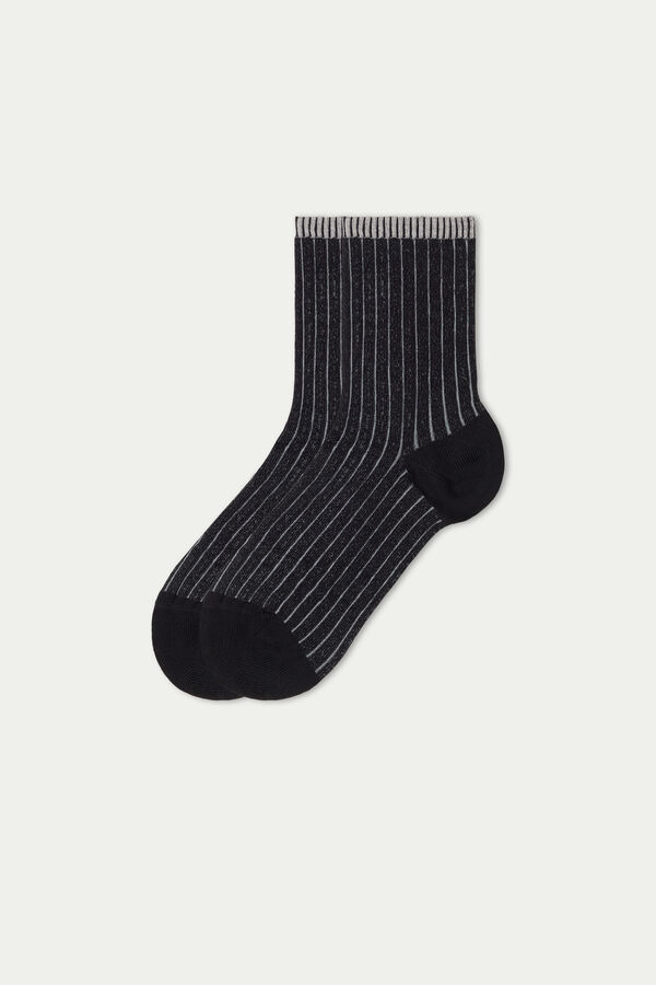 Short Patterned Cotton Socks  