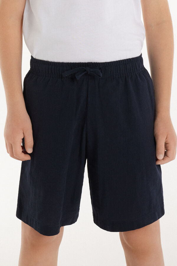 Short 100 % Coton Ultra-léger avec Cordon de Serrage Garçon  