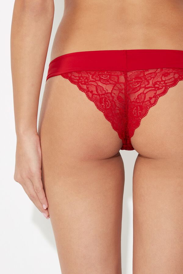 HighWaisted Lace Brazilian Briefs Brazilian Knickers Women Tezenis