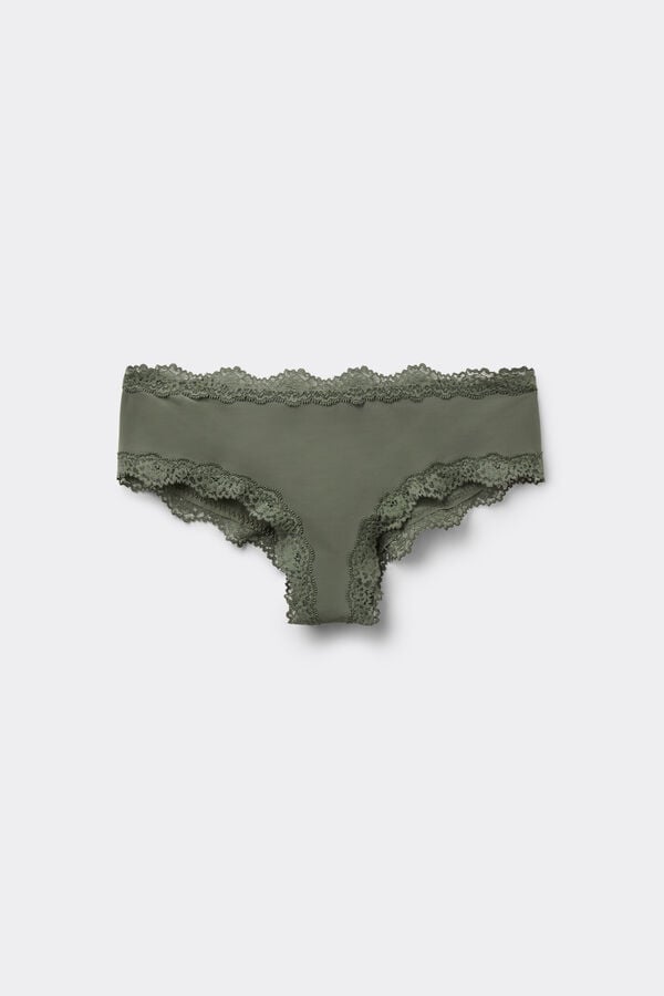 Culotte Br&eacute;silienne Microfibre et Dentelle Recycl&eacute;e  