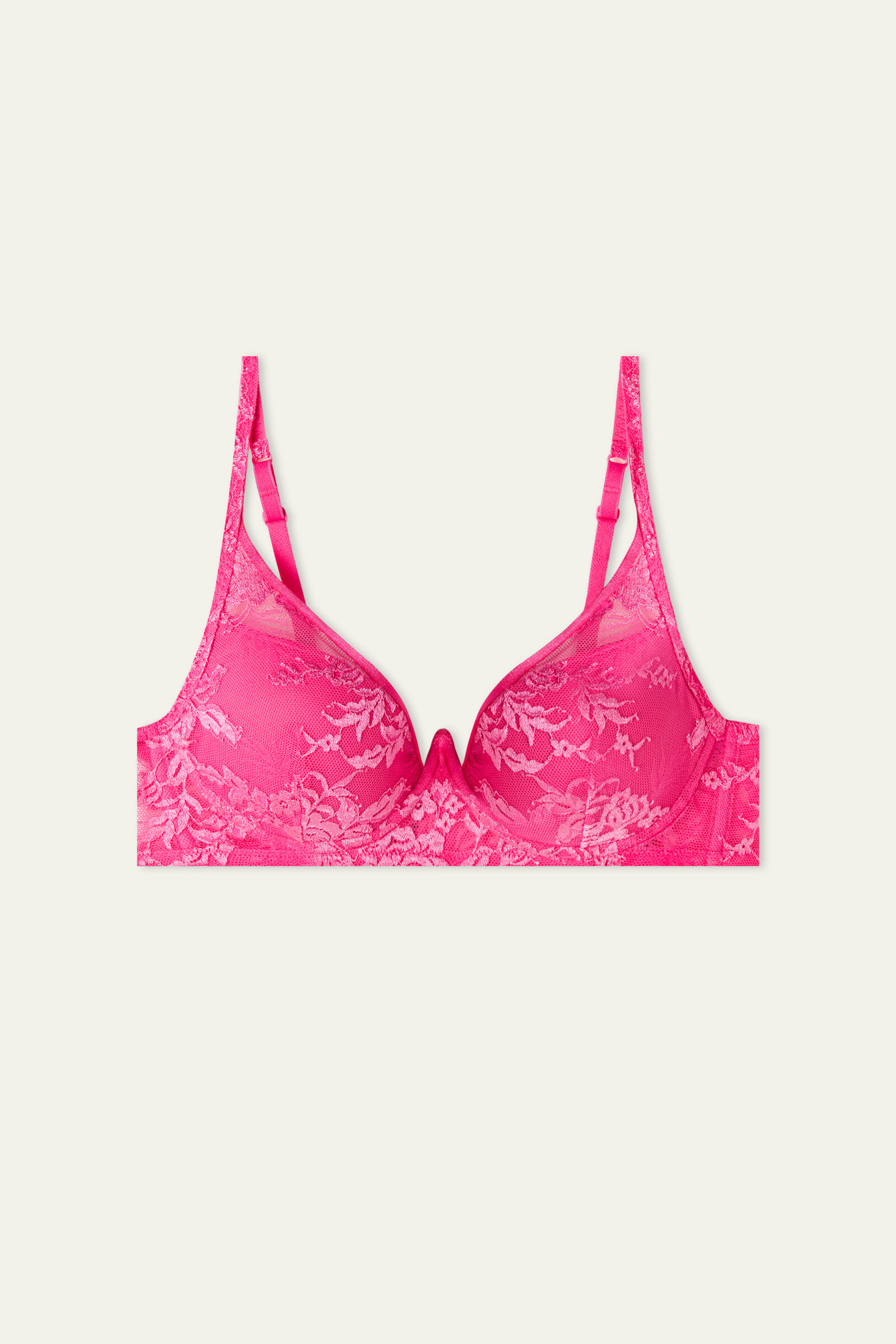 Malibù Shiny Roses Super PushUp Bra Tezenis