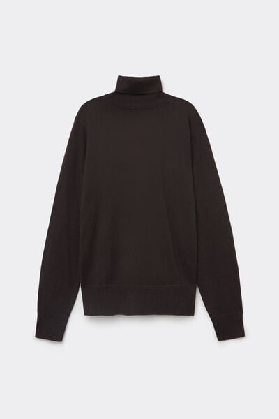 Camiseta Gruesa Cuello Alto 100&nbsp;% Lana Merina