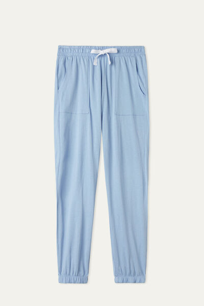 Long Cotton Trousers with Pockets