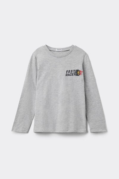 Maglia Manica Lunga Cotone Stampato Bimbi Unisex