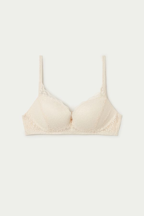 Rome Padded Push-Up Recycled Lace Bra  