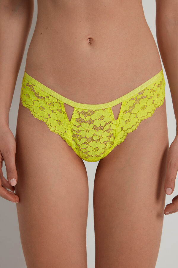 Brazilian mit Beinausschnitt aus Spitze mit Details  
