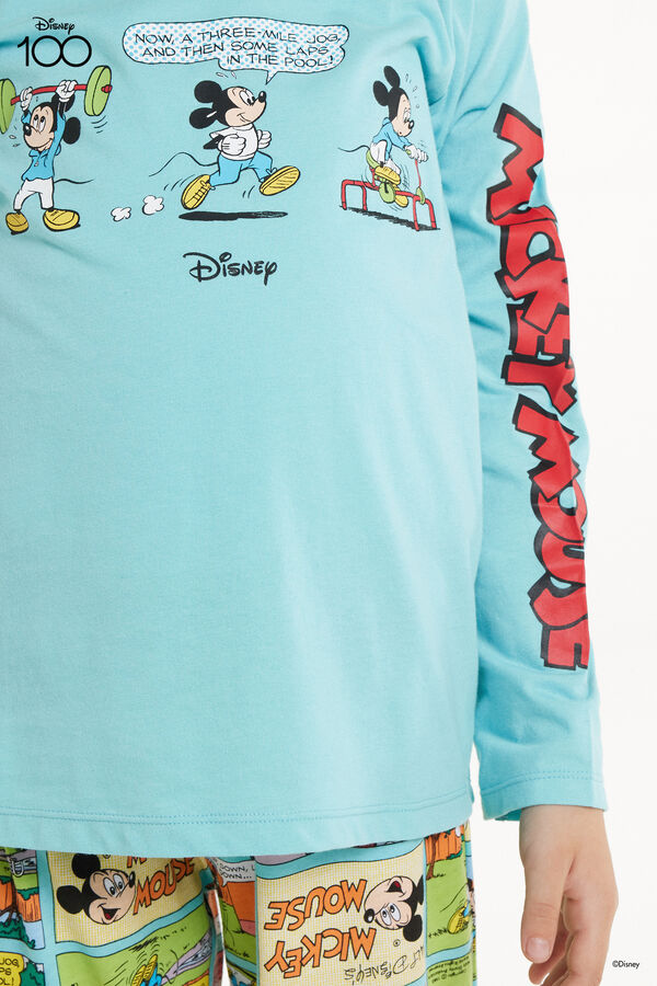 Pyjama Long Garçon Coton avec Imprimé Disney 100  