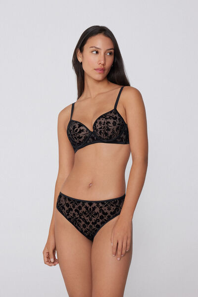 Soutien-gorge Push-Up Rembourré Berlin Velvet Noir