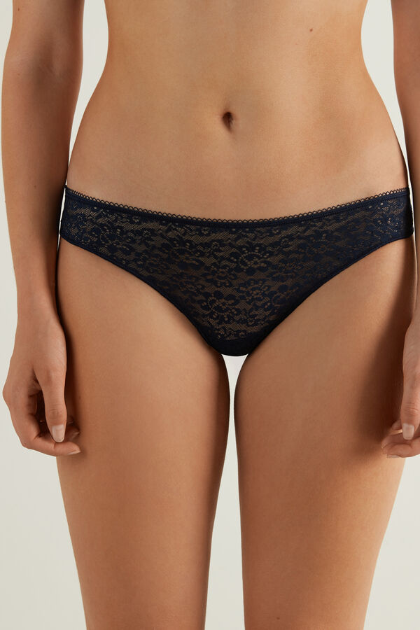 Recycled Lace and Laser Cut Microfibre Brazilian Briefs  