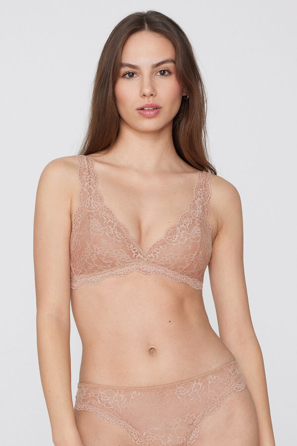 Havana Recycled Lace Triangle Bra  
