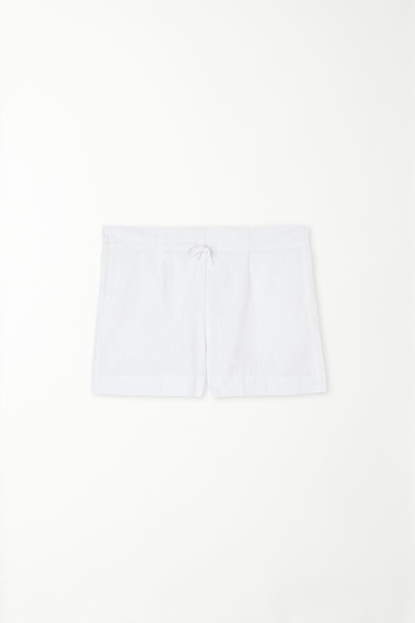 Pantalones Cortos de 100 % Algodón Superligero con Cordón  