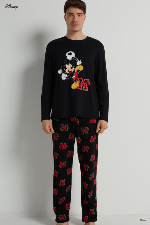 Pyjama Long Homme Coton Imprimé Disney Mickey Mouse Boss  