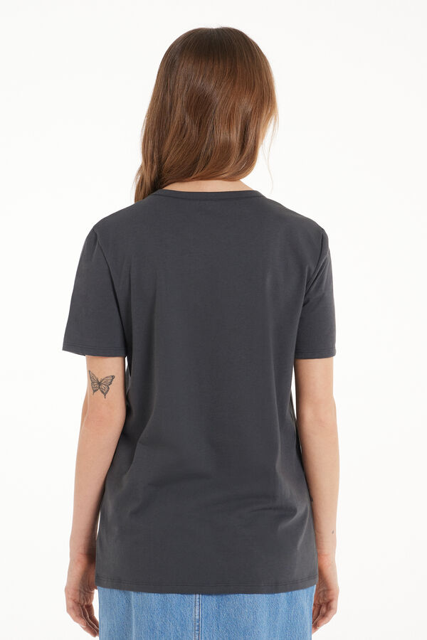 T-Shirt Cotone con Stampa  