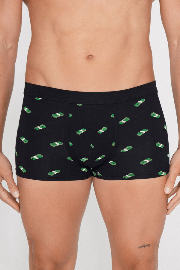 Boxer van Bedrukt Stretchkatoen  