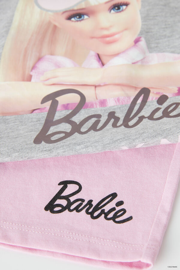 Pijama Comprido Menina Estampado Barbie  
