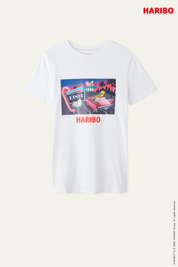 T-Shirt con Scritta Haribo  