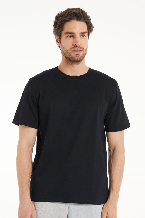 T-Shirt aus 100 % Baumwolle mit Rundhalsausschnitt  