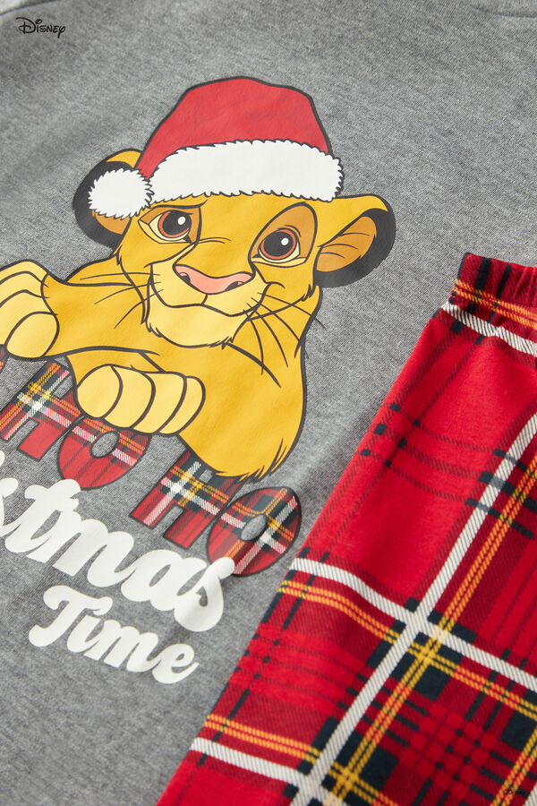 Langer Kinder-Pyjama aus Baumwolle Disney Lion King Weihnachten  
