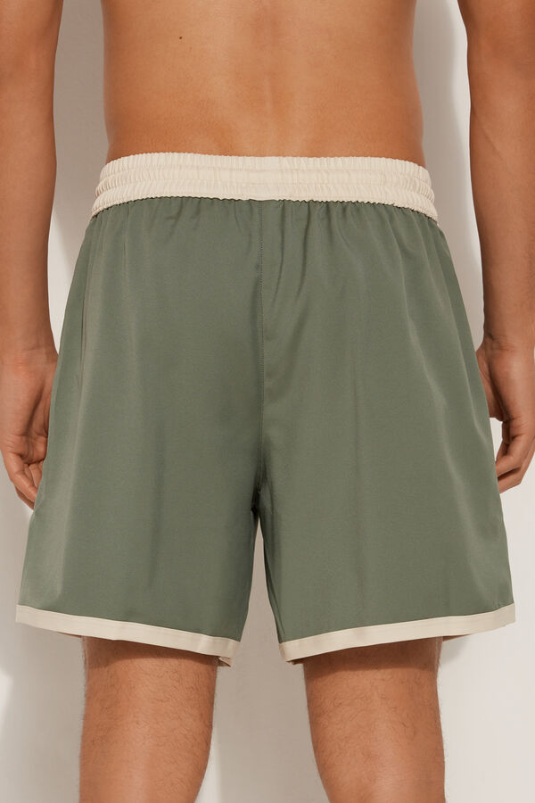 Basic Recycled Contrast Swimming Shorts  