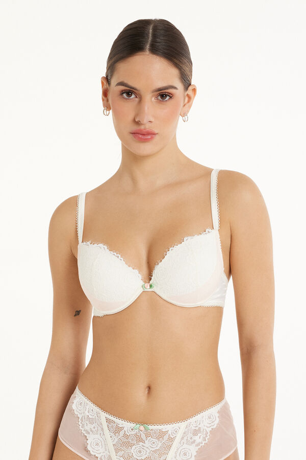 Super Push-up Grudnjak Los Angeles Milk Roses Lace  