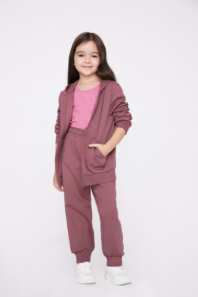 Felpa con Zip e Cappuccio Bimbi Unisex