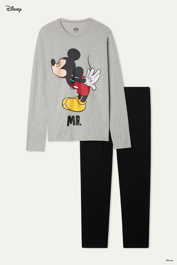 Dlouhé Bavlněné Pyžamo Disney Mickey Mouse  
