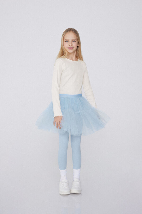 Leggings con Gonna in Tulle Bimba  