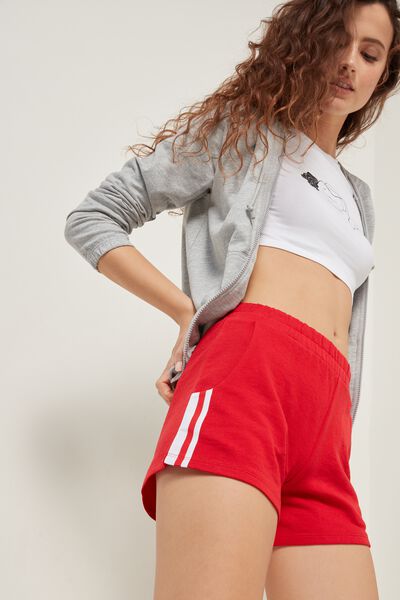 Cotton Fleece Shorts with Band