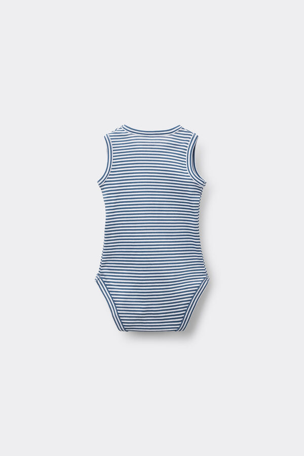 Baby Printed Pure Cotton Bodysuit with Wide Shoulder Straps  