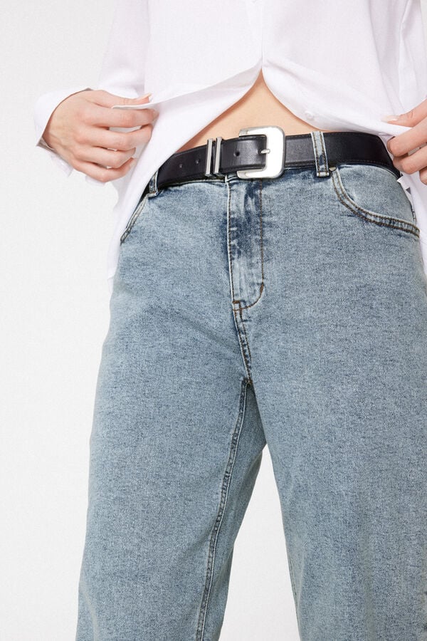 Jeans Lunghi Dritti 5 Tasche  