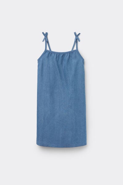 Kleid aus Jeanstuch f&uuml;r M&auml;dchen