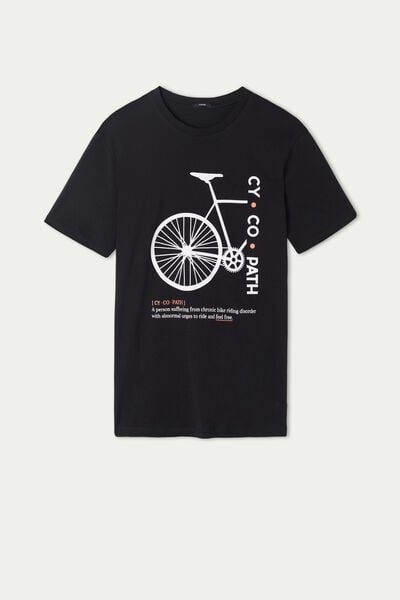 T-shirt en Coton Imprimé