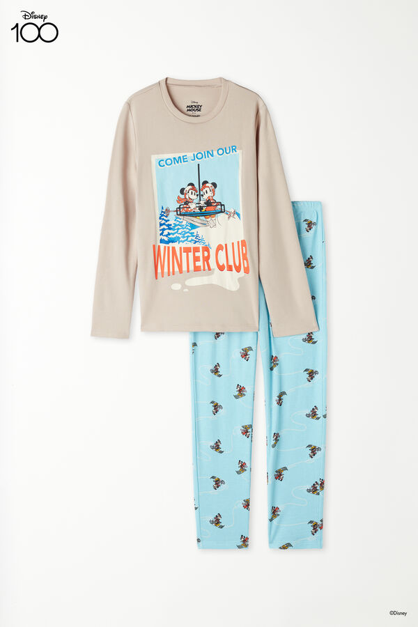 Pijama Largo de Algodón Grueso Disney Unisex para Niños  