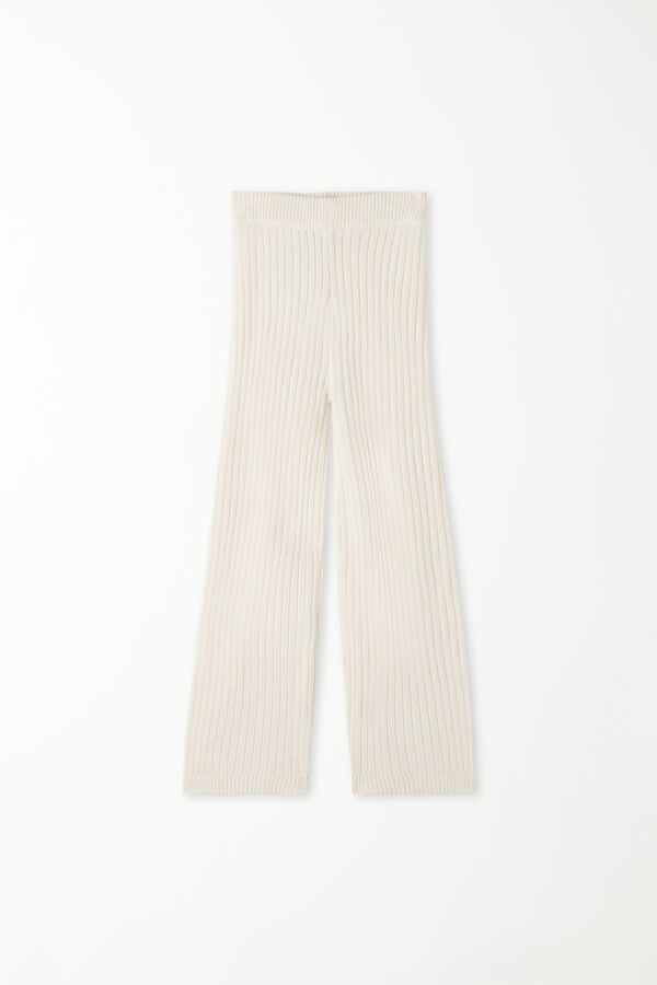 Girls’ Heavy Ribbed Palazzo Trousers  